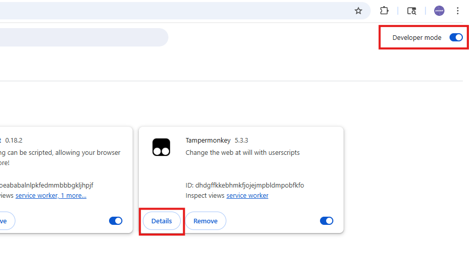 Step 2a - Enable Developer Mode